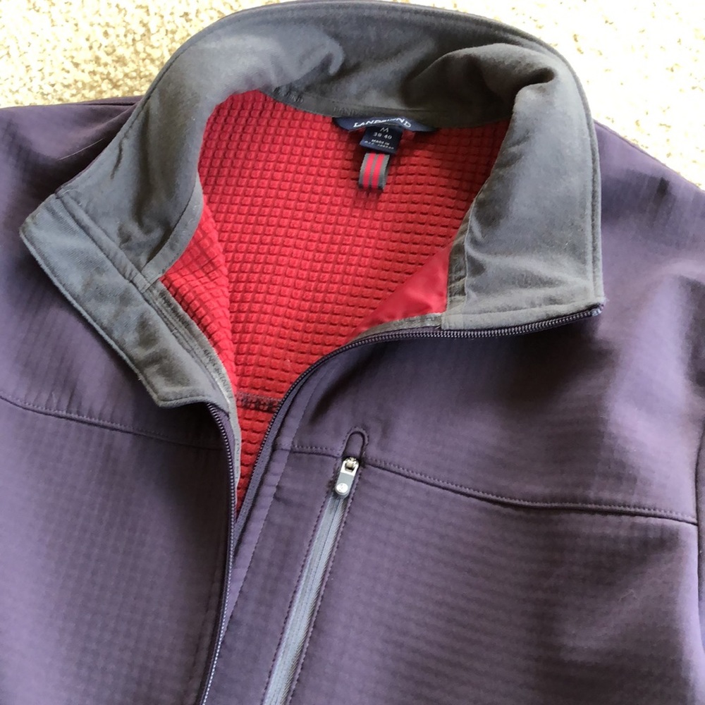 Lands’ End Men’s Full Zip Soft Shell Jacket - Medium - Picture 4 of 5